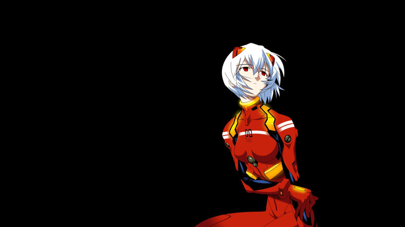 Anime Character in Red Suit — Dramatic, White Hair