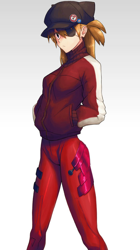 Anime Character in Red Suit — Neutral