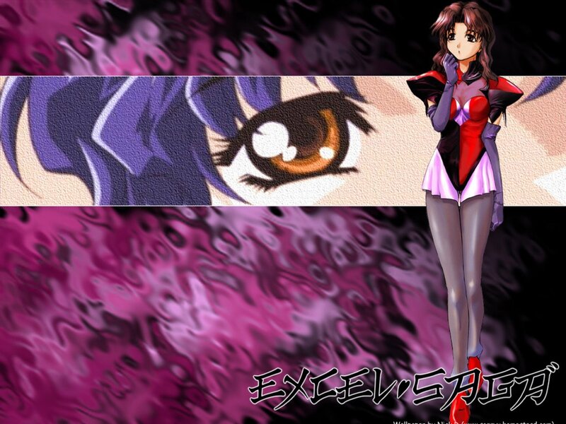 Anime Character in Red Suit — Purple