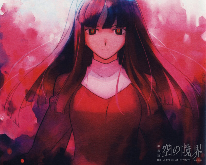 Anime character in red tones
