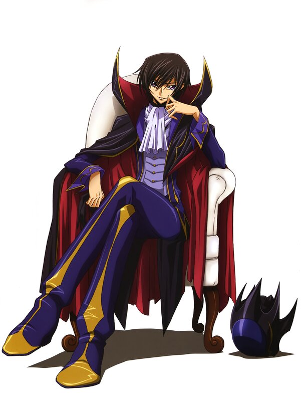 anime character in regal attire