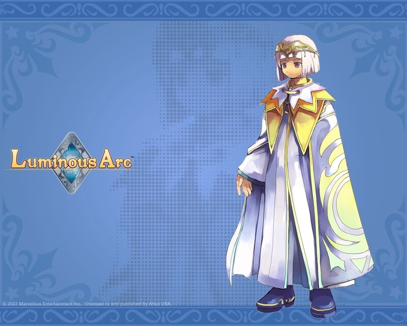 Anime Character in Robe — Blue, Calm