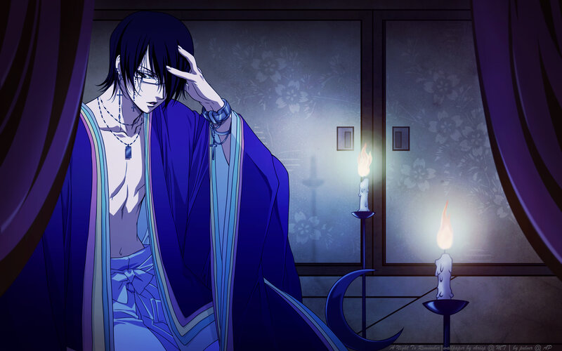 Anime Character in Robe — Blue