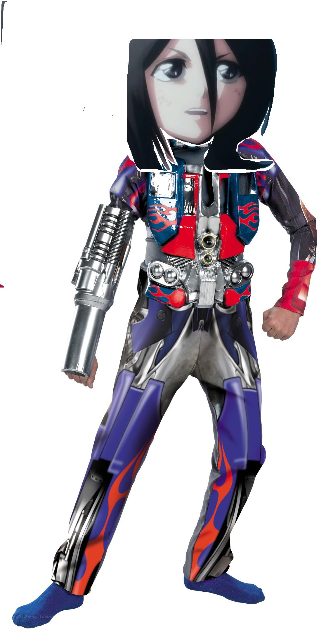 anime character in robot costume