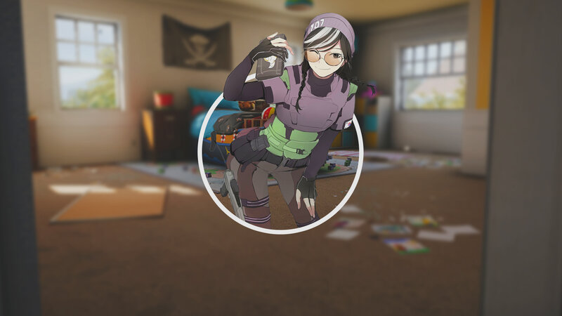 Anime Character in Room — Purple