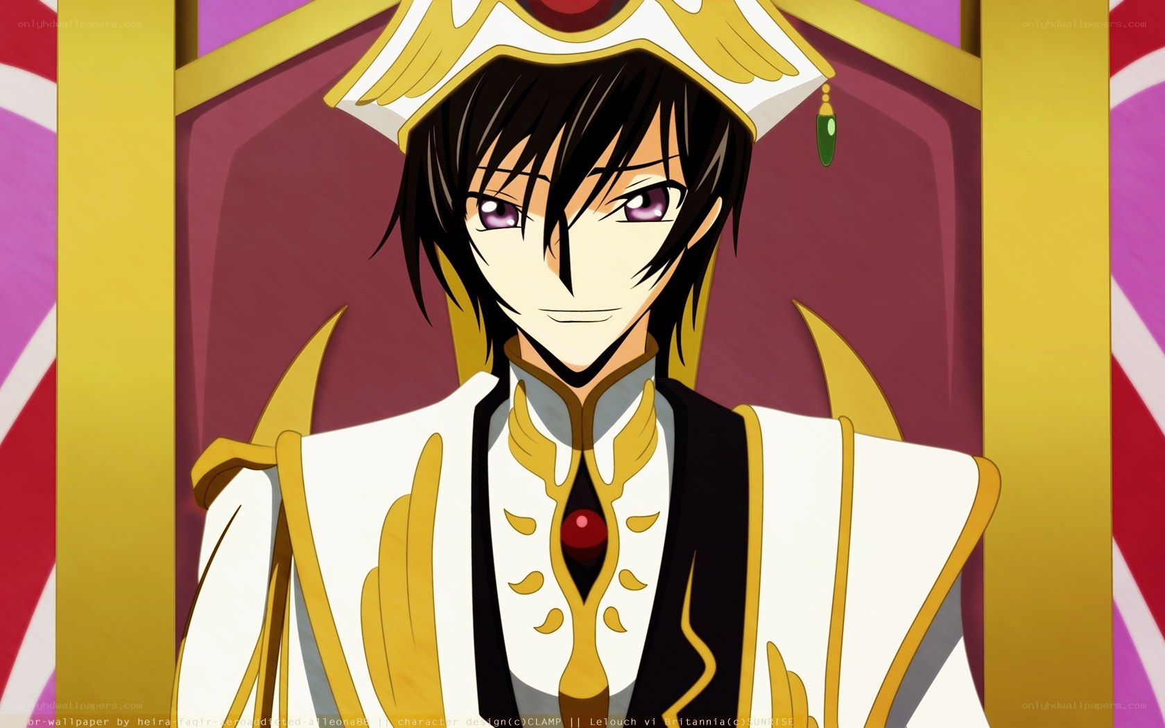 anime character in royal attire