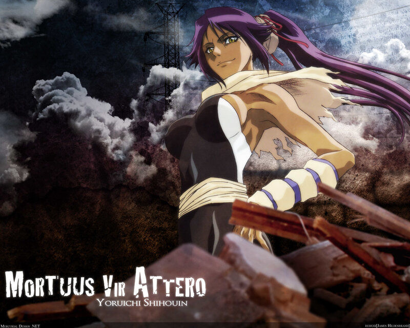 Anime Character in Rubble — Purple