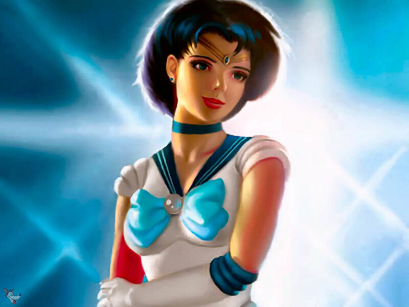 Anime Character in Sailor Uniform — White