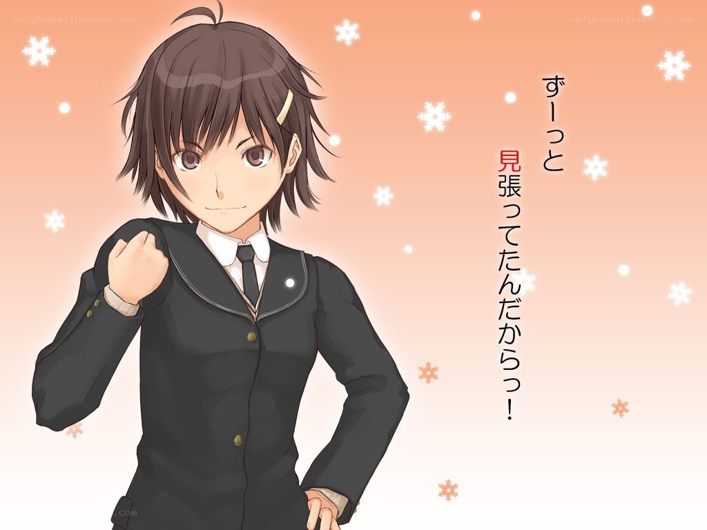 anime character in school uniform
