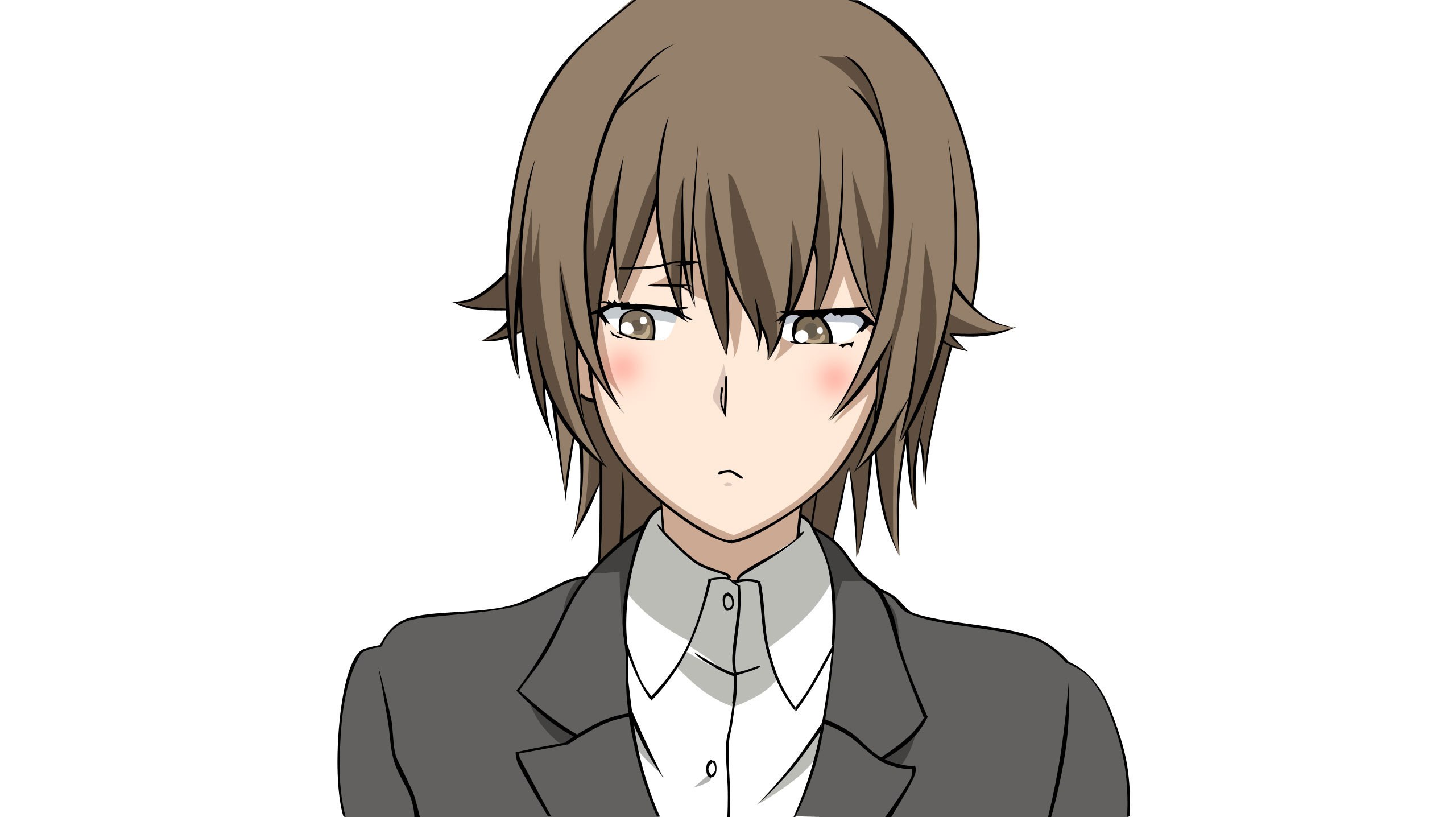 anime character in school uniform