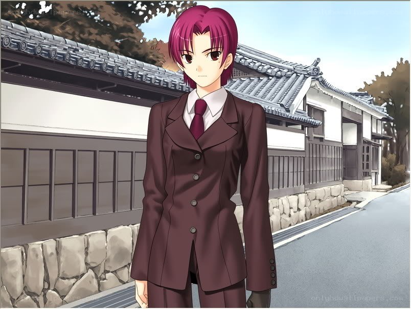 anime character in school uniform