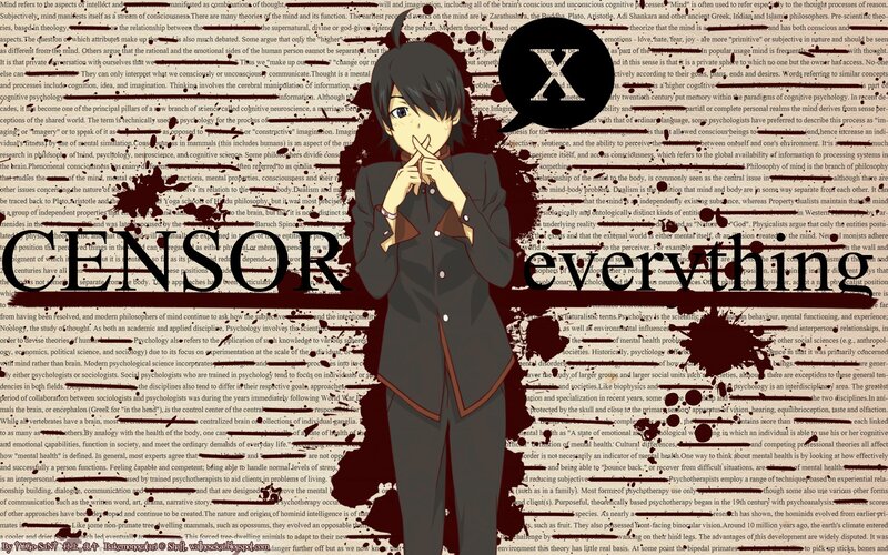 Anime Character in School Uniform — Black, Dramatic, Text Background