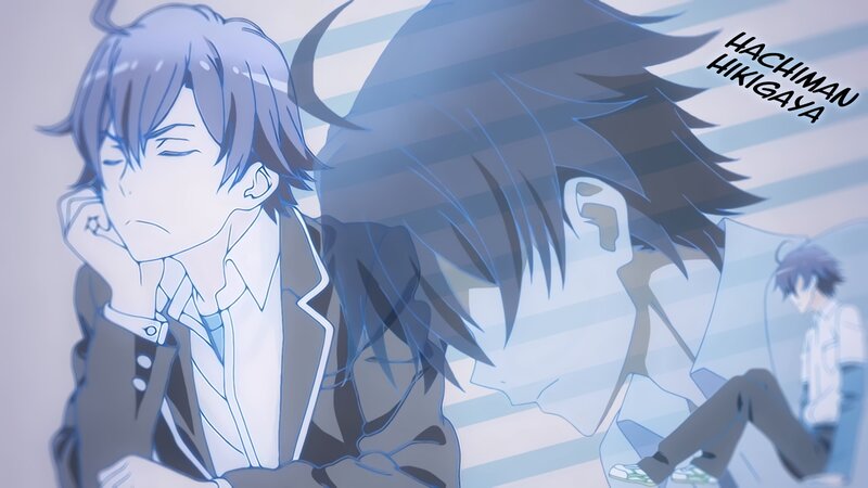 Anime Character in School Uniform — Blue, Melancholic