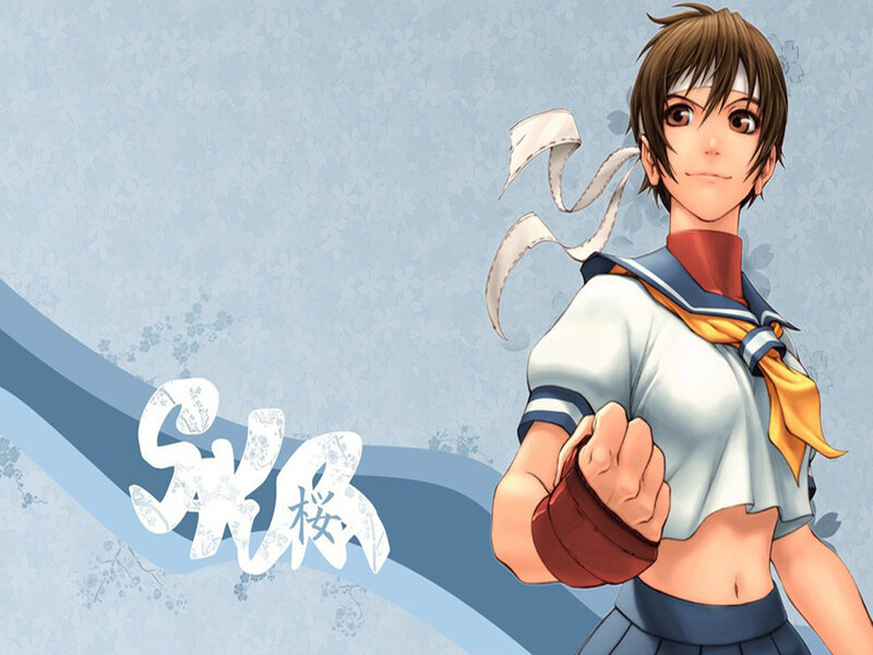 Anime Character in School Uniform — Blue