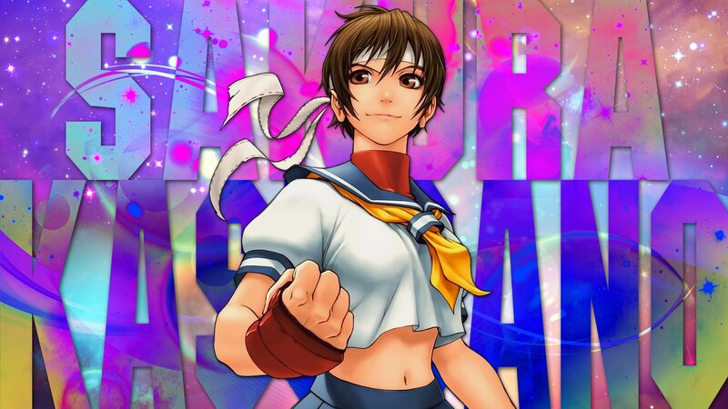 Anime Character in School Uniform — Purple, Dynamic