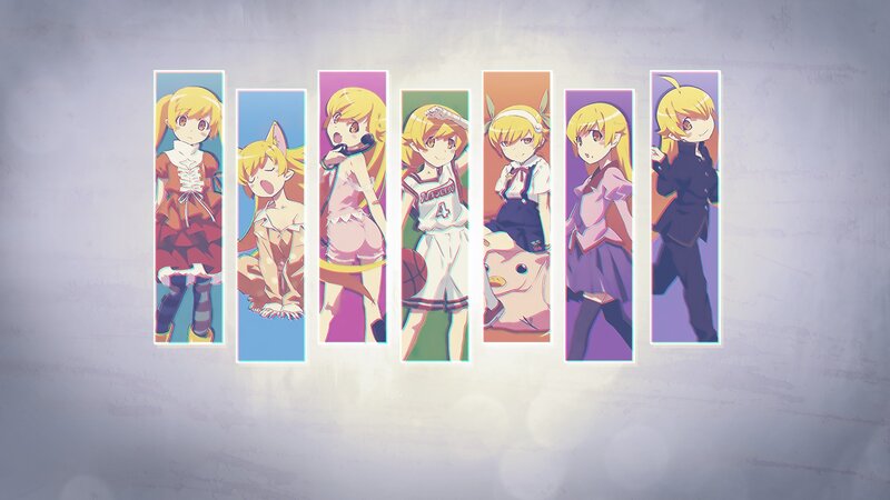 Anime Character in Seven Outfits