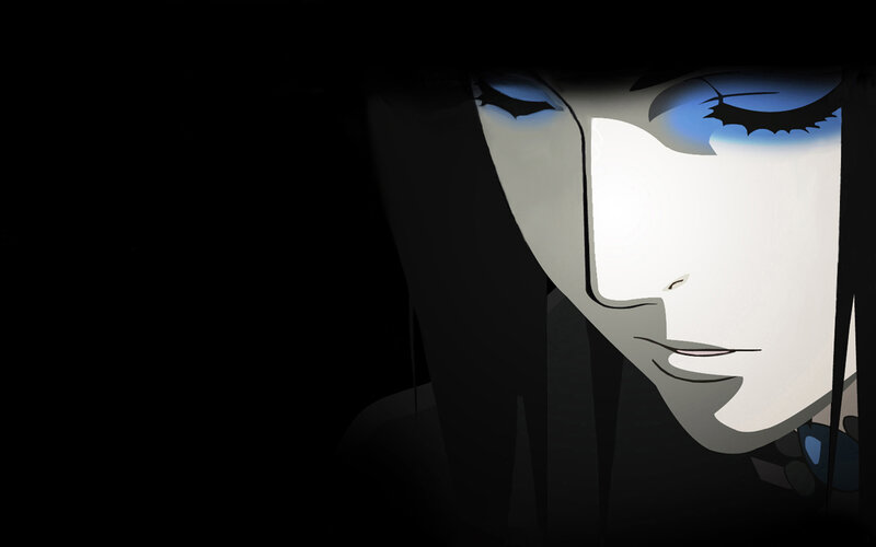 anime character in shadow