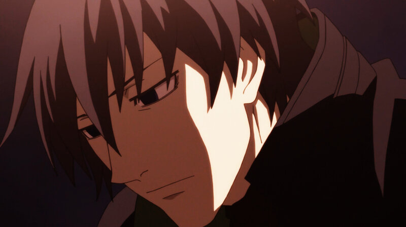 anime character in shadow