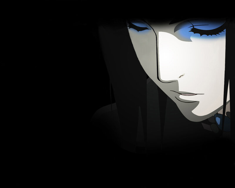 anime character in shadow