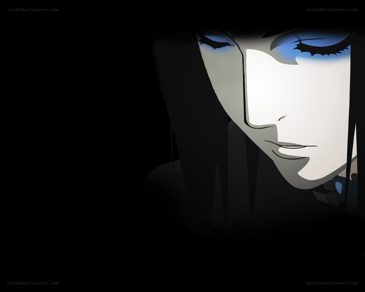 anime character in shadow