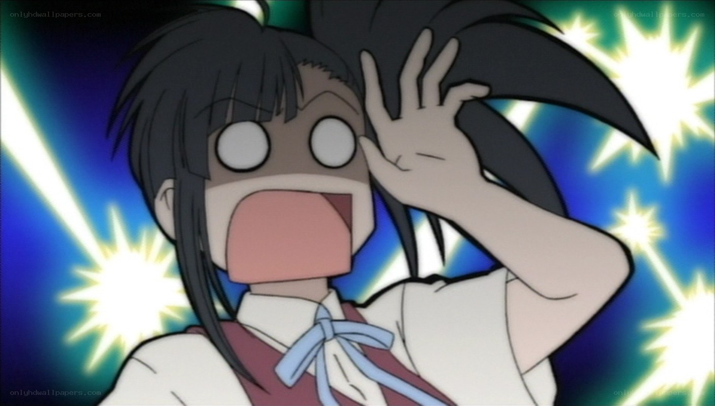anime character in shock