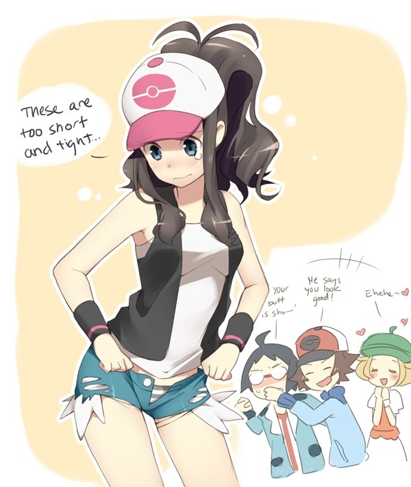 anime character in shorts