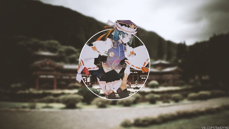 Anime Character in Shrine