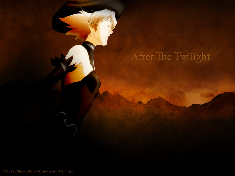 Anime Character in Silhouette — Brown
