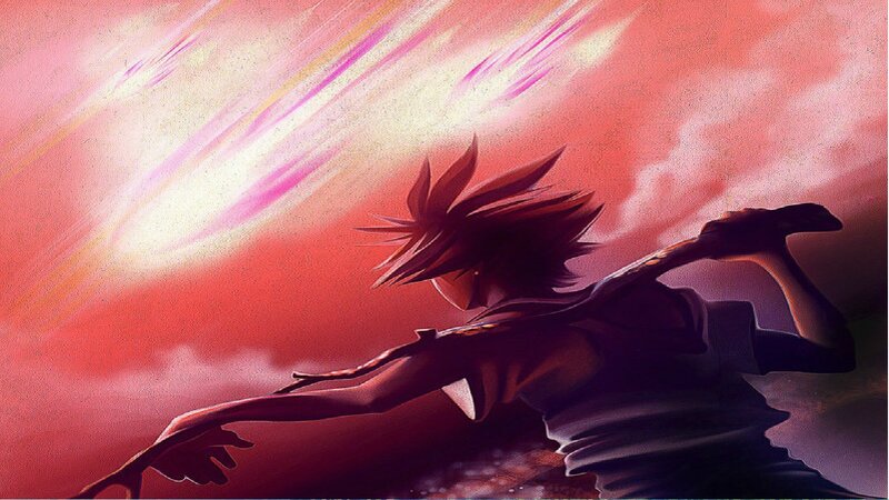 Anime Character in Silhouette — Red