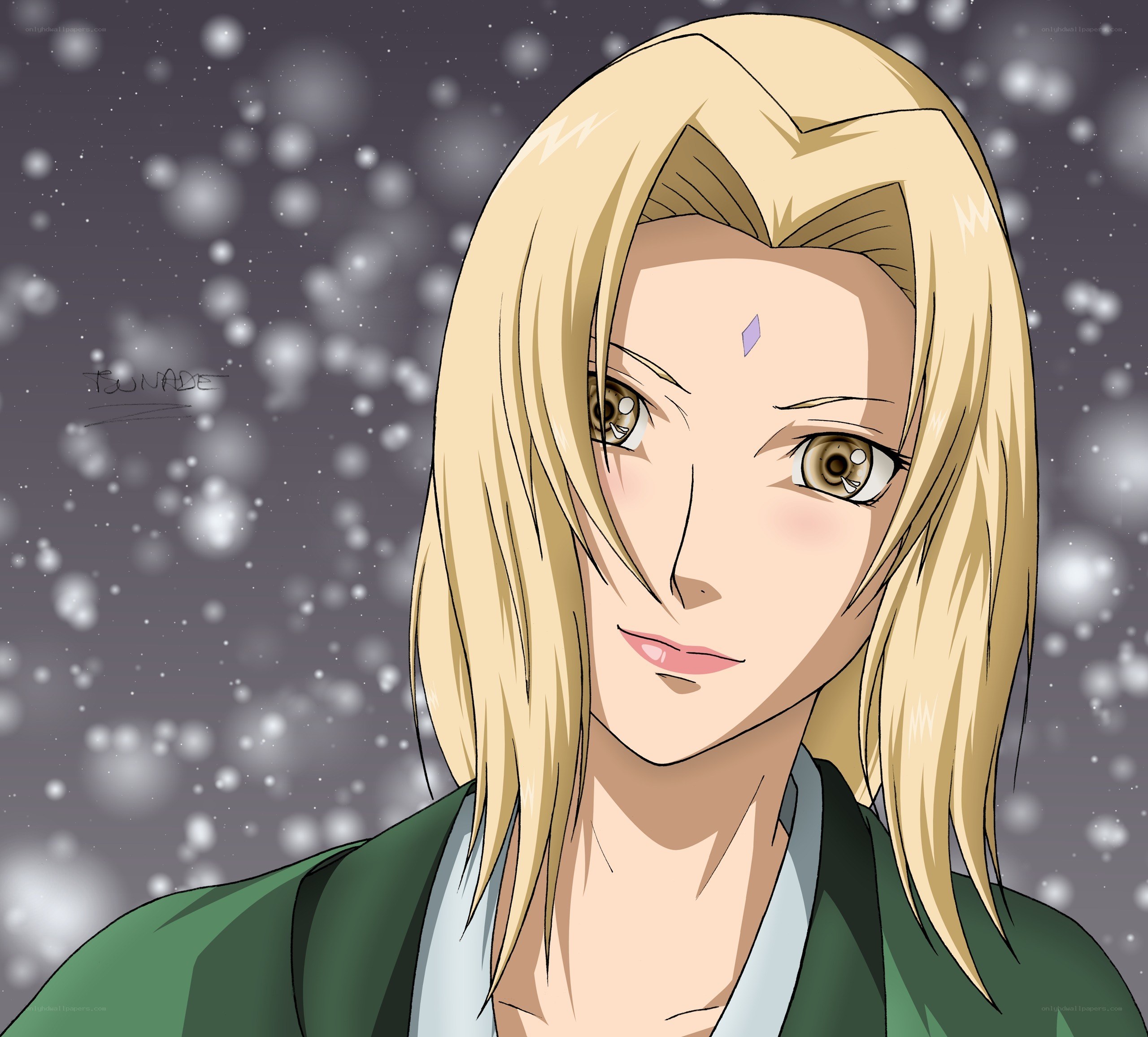 anime character in snow