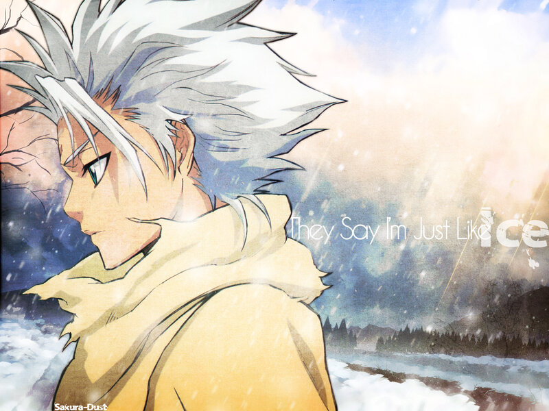 anime character in snow