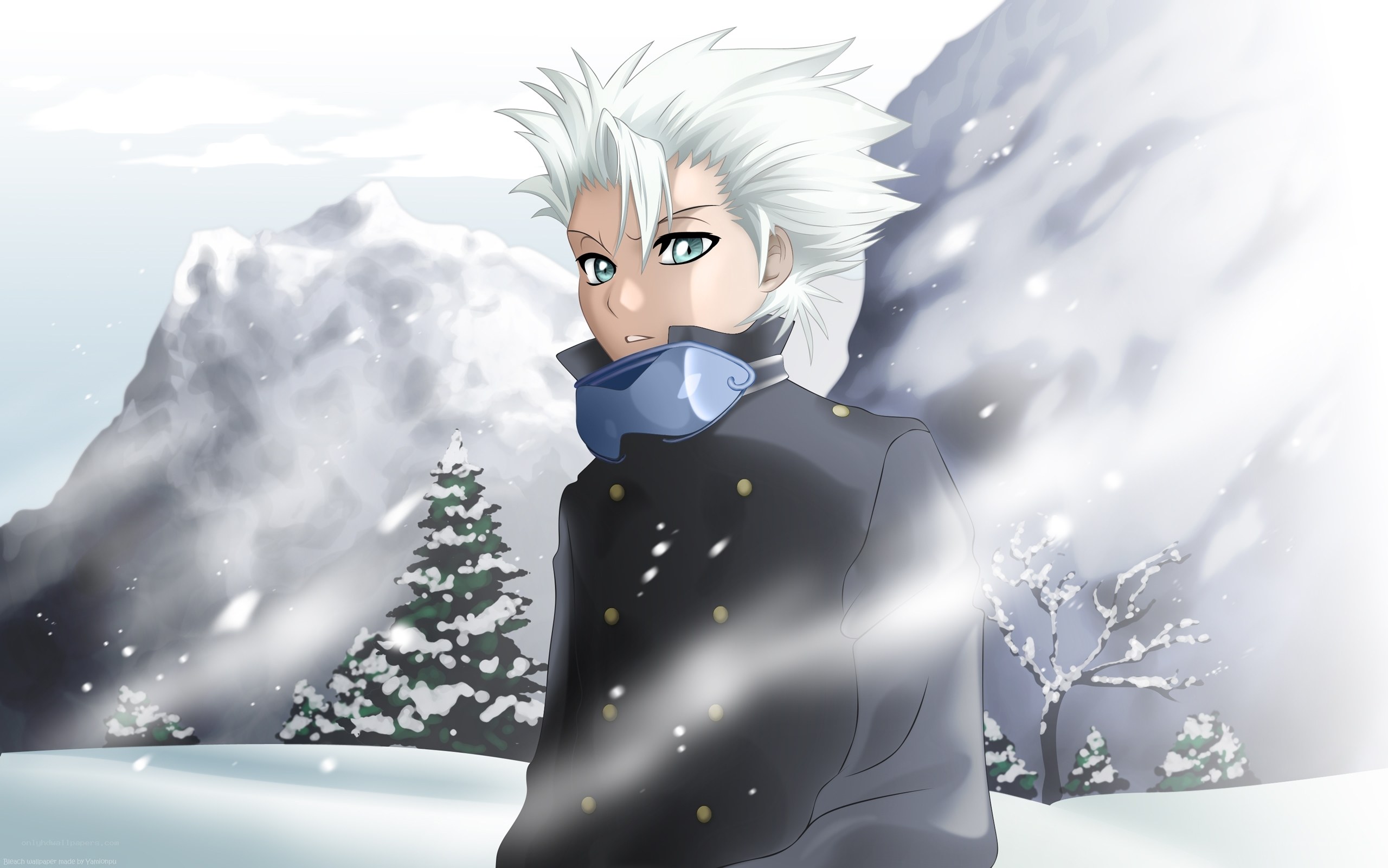 anime character in snowy landscape