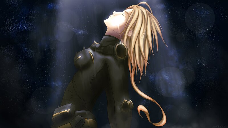 anime character in space