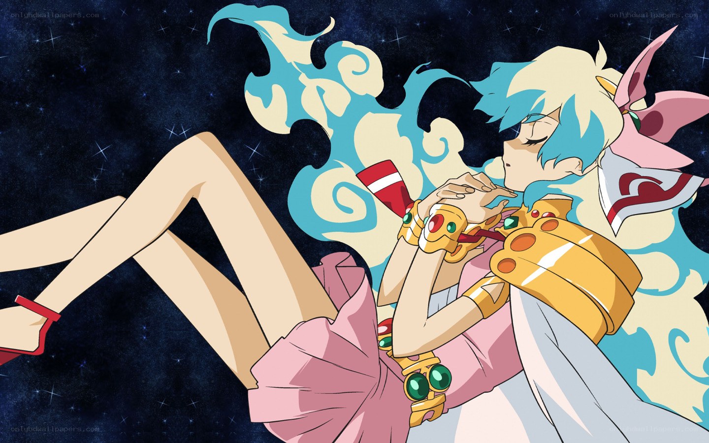 anime character in space