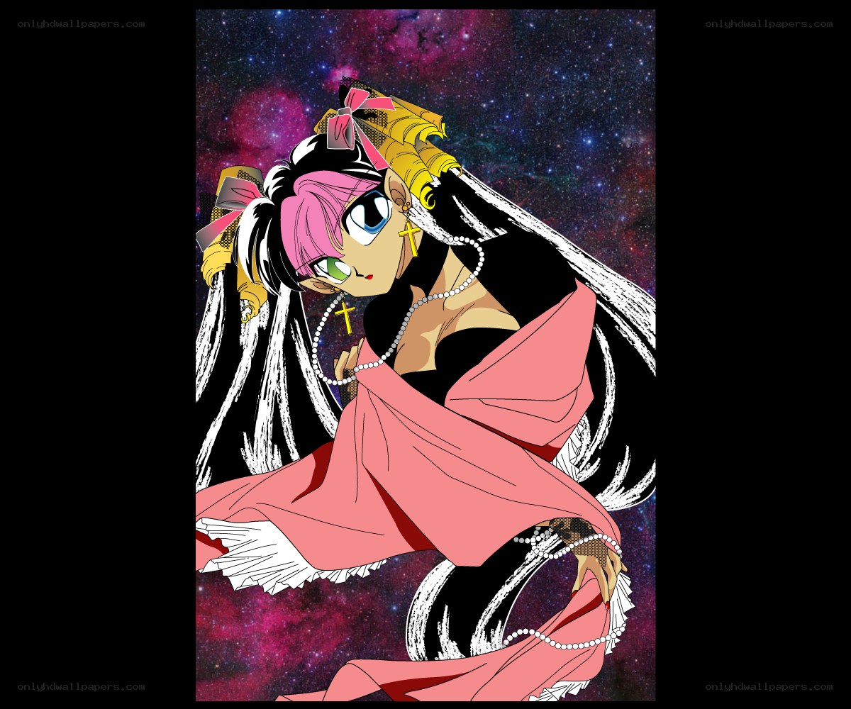 anime character in space