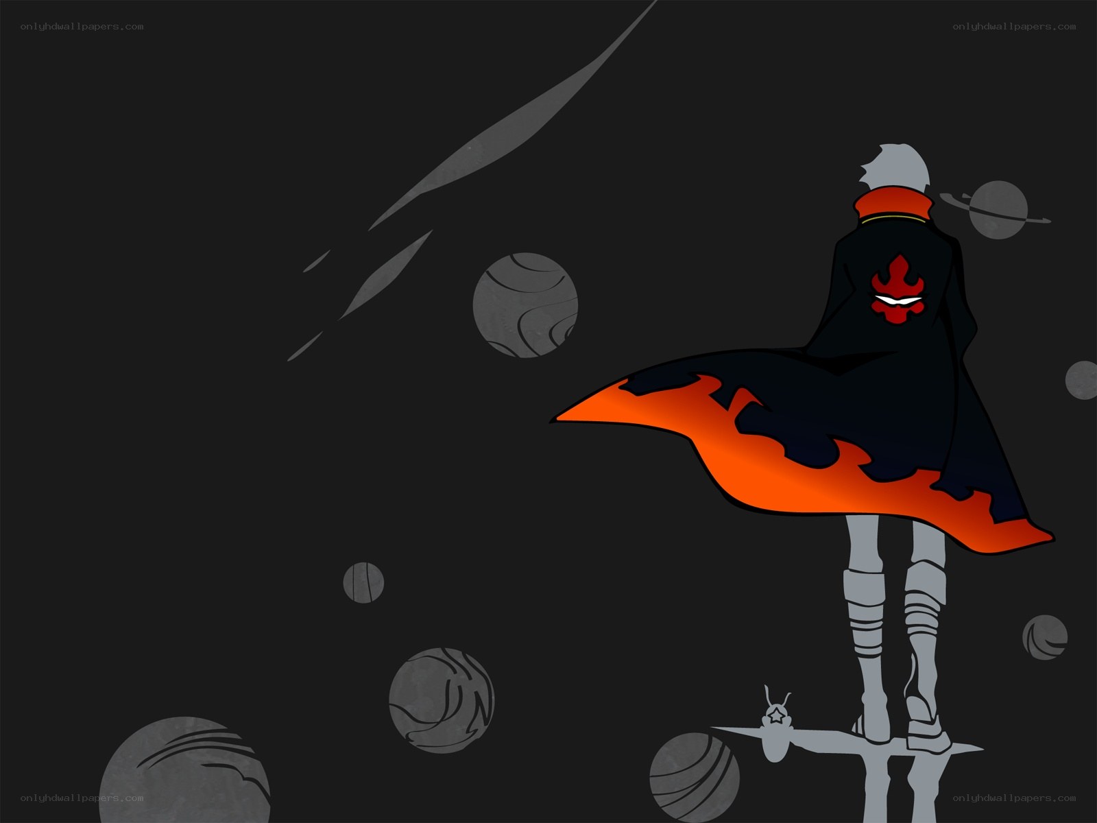 anime character in space