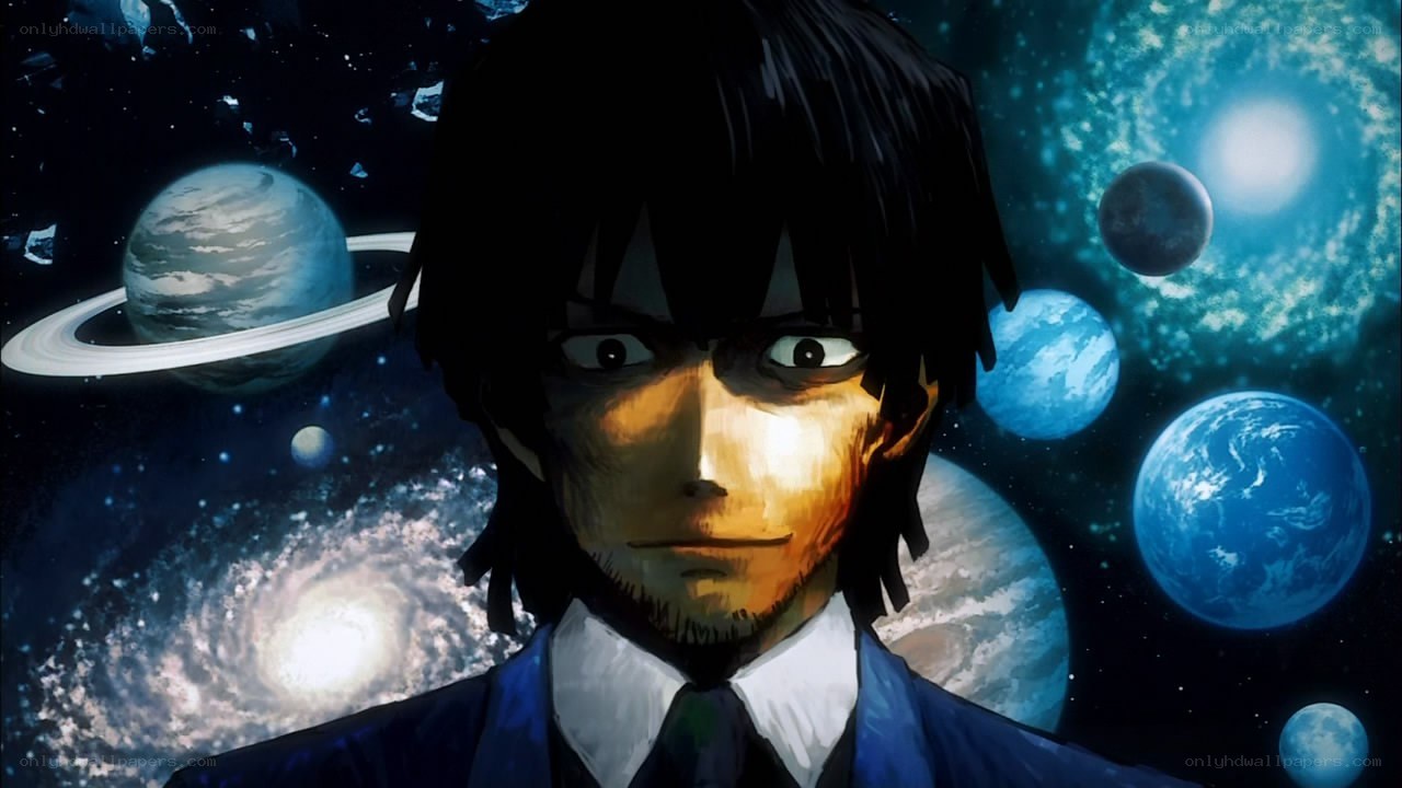 anime character in space