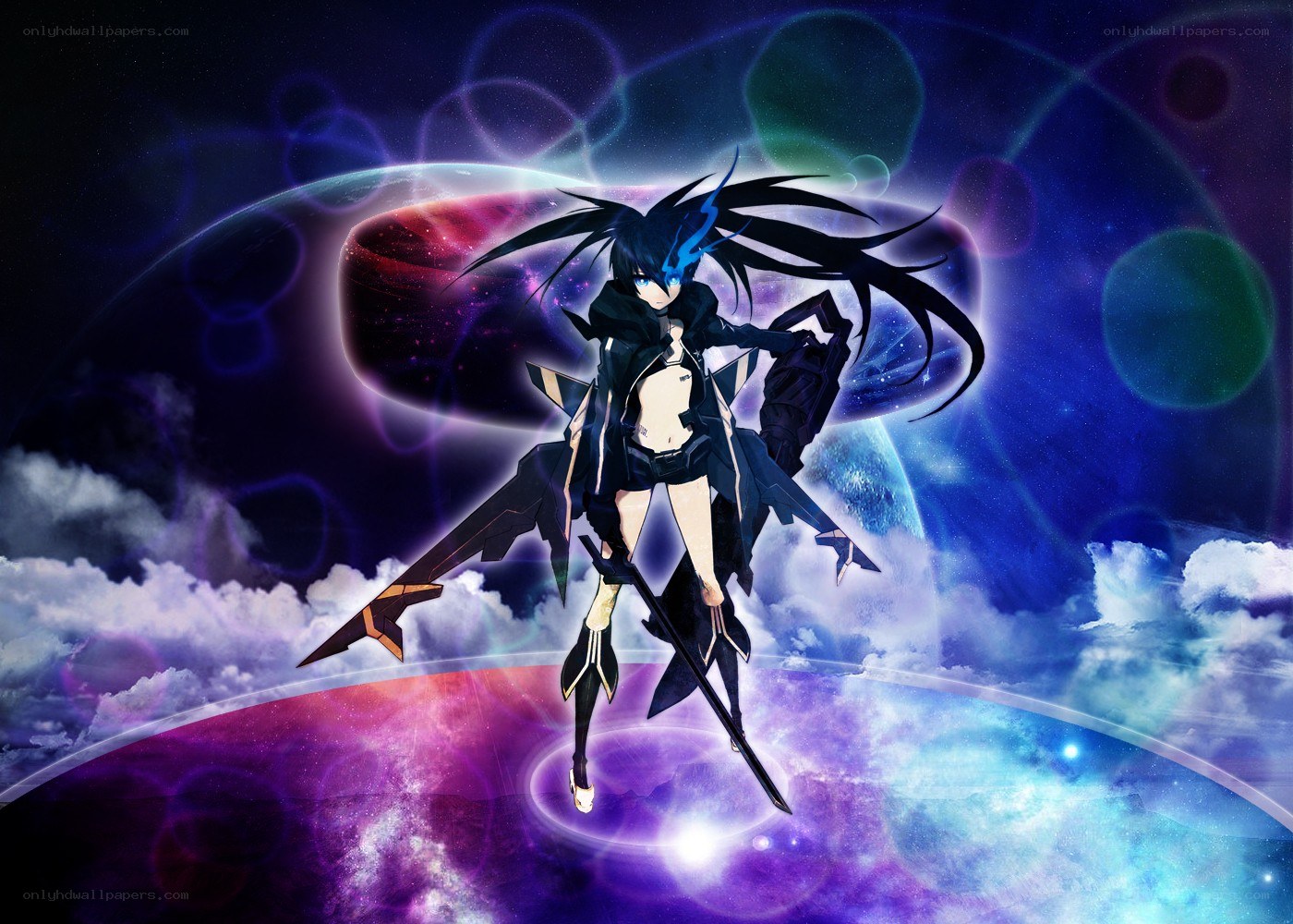 anime character in space