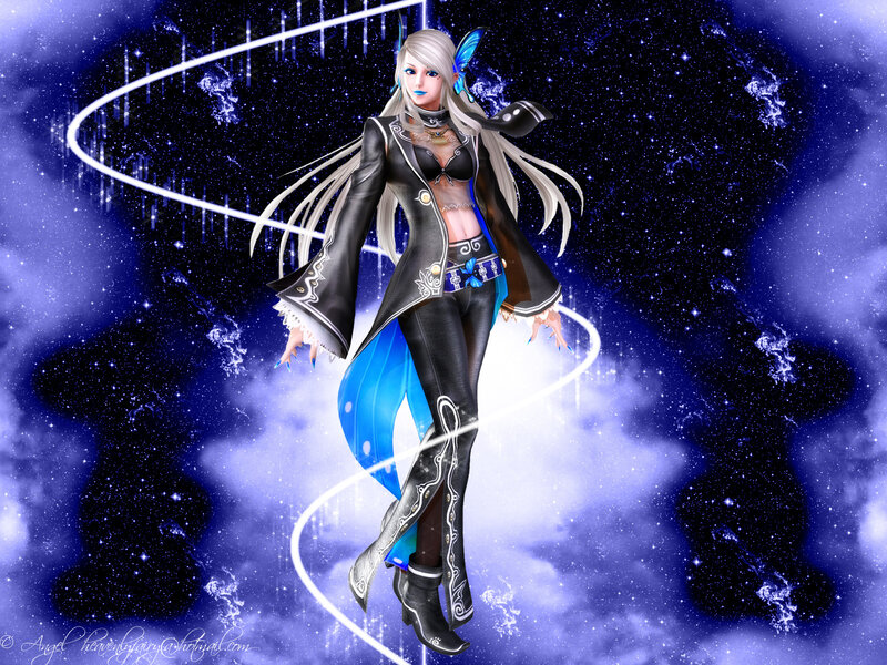Anime character in space