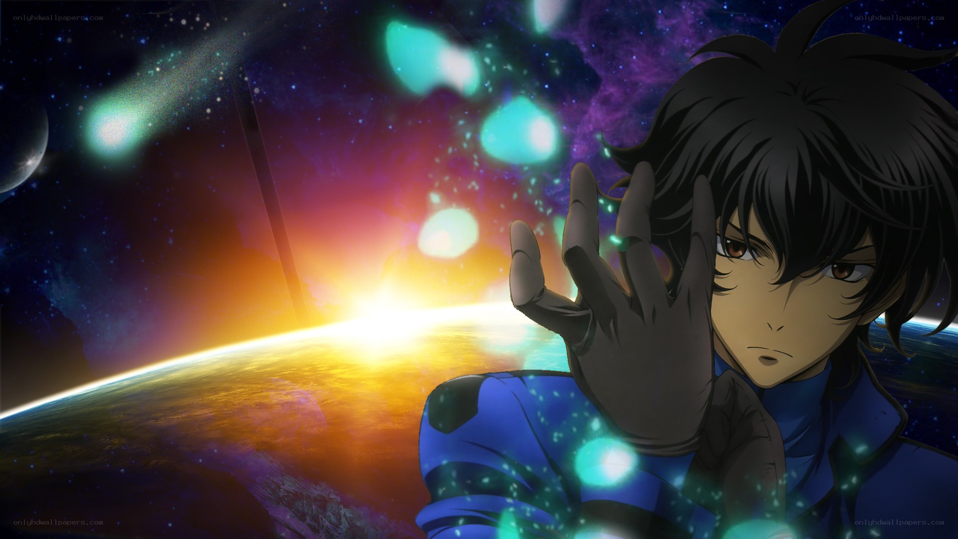 anime character in space