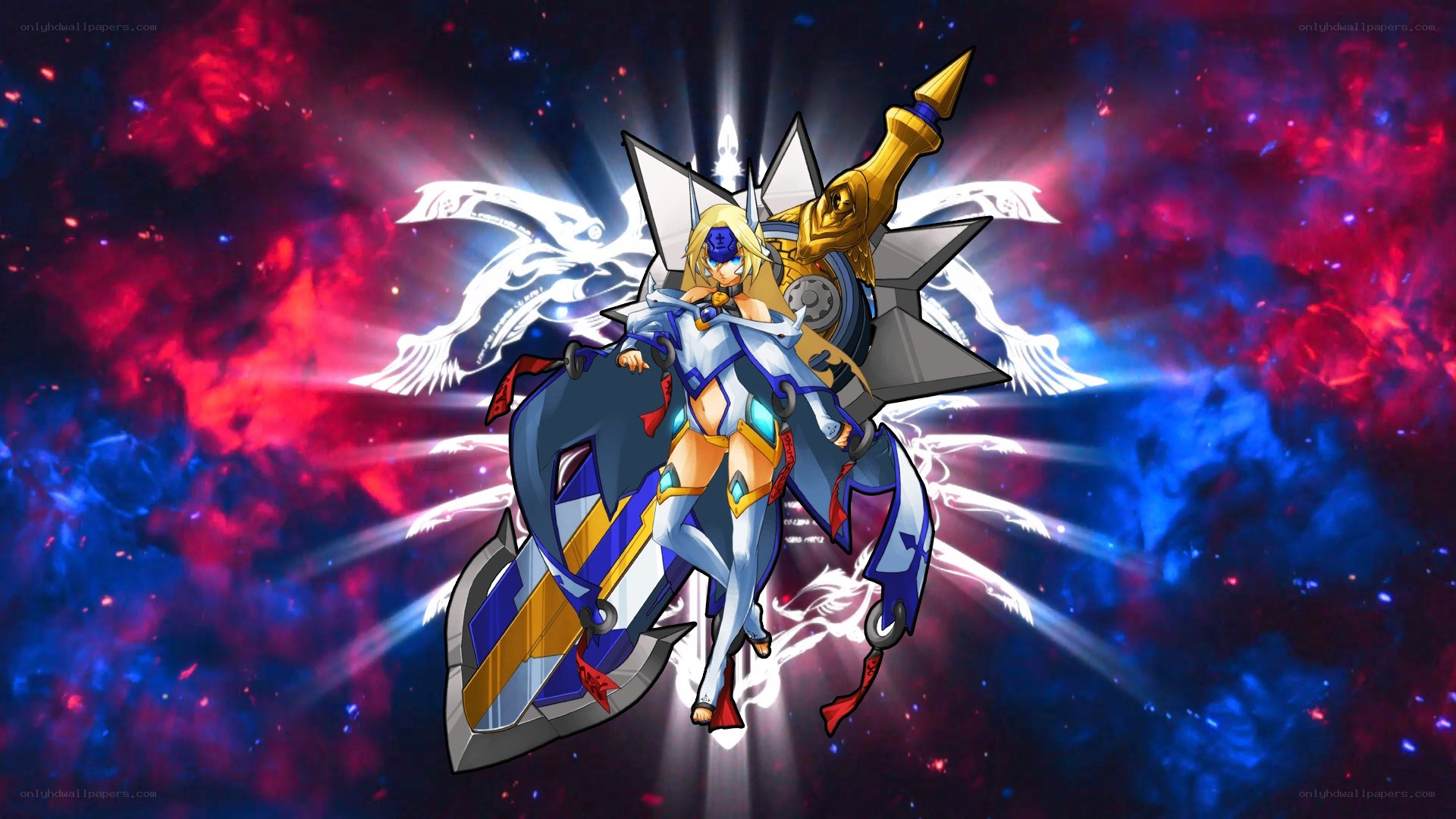 anime character in space armor
