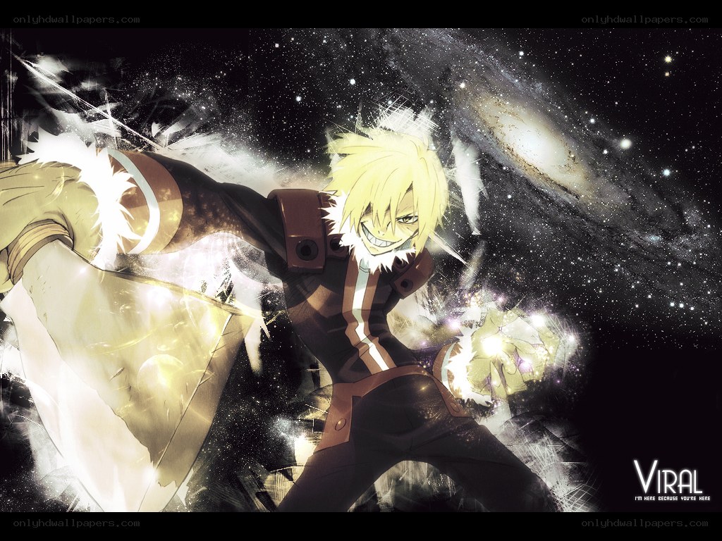 Anime character in space battle