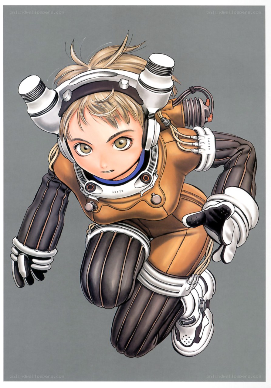 anime character in space suit