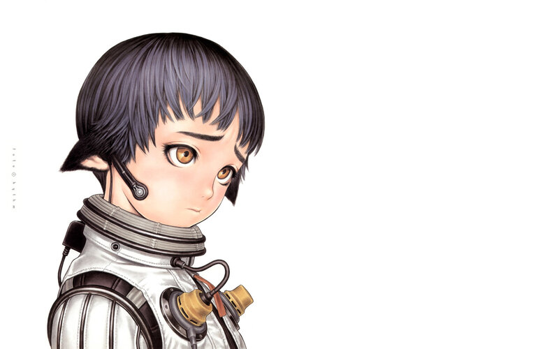 anime character in spacesuit