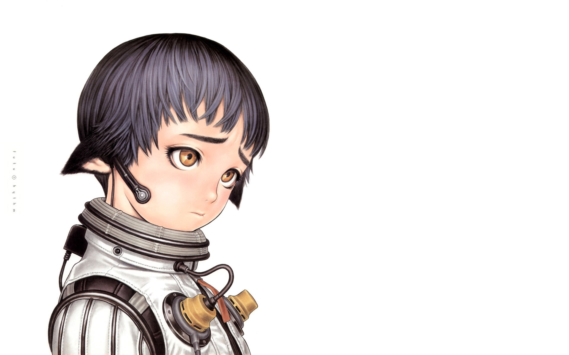 anime character in spacesuit