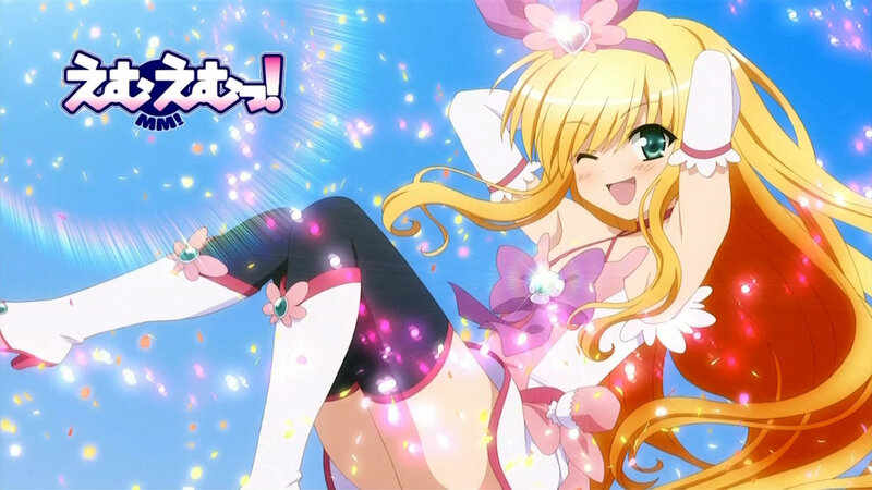 anime character in sparkles