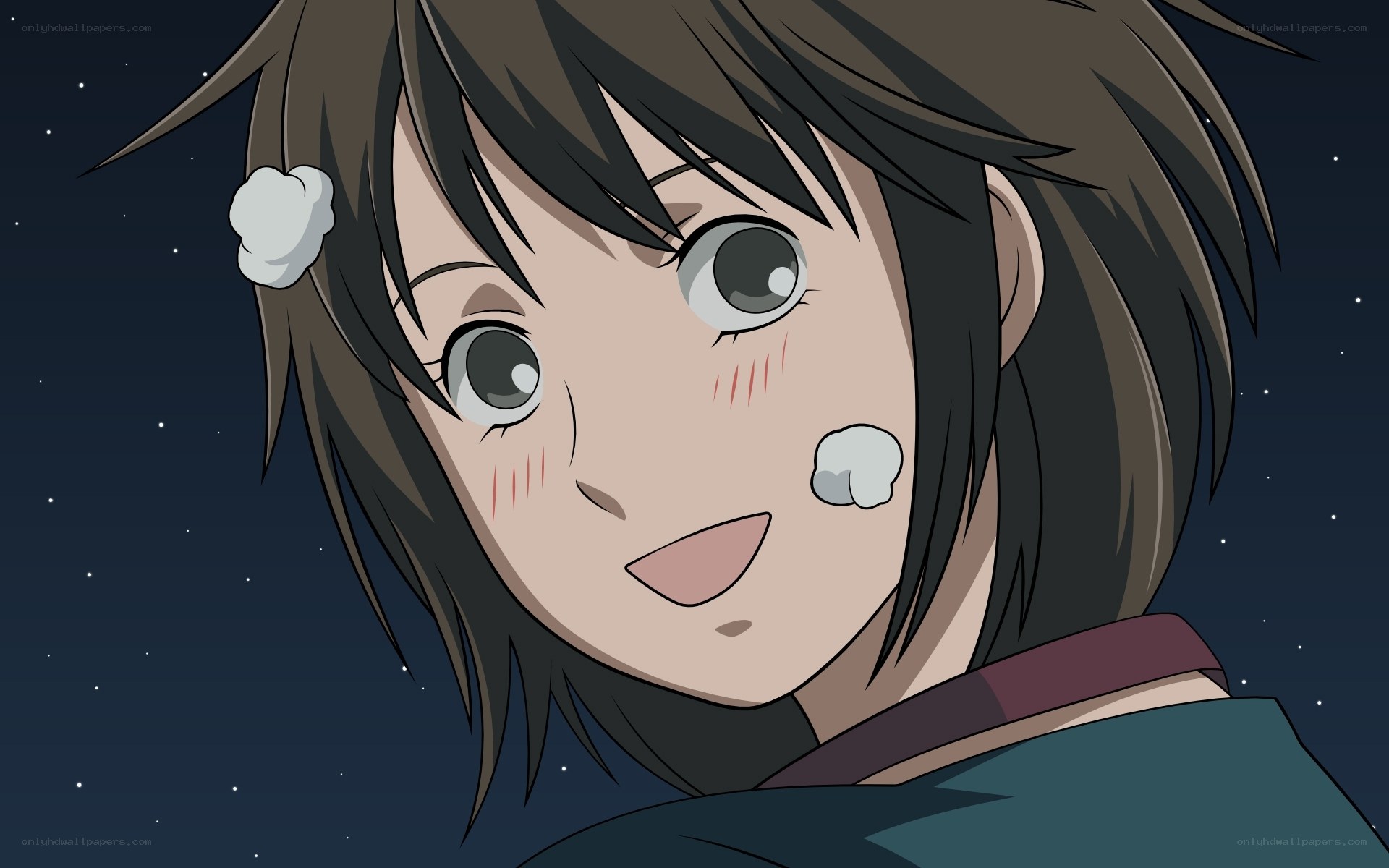 anime character in starry night