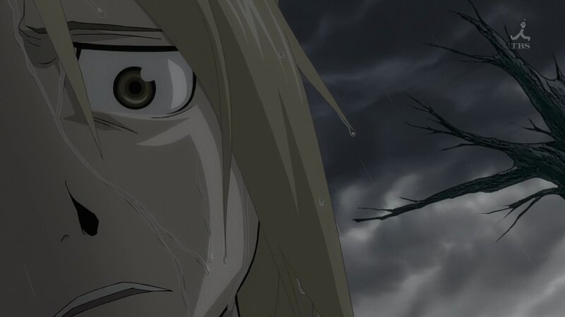 anime character in storm