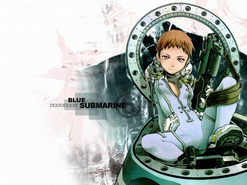 anime character in submarine cockpit