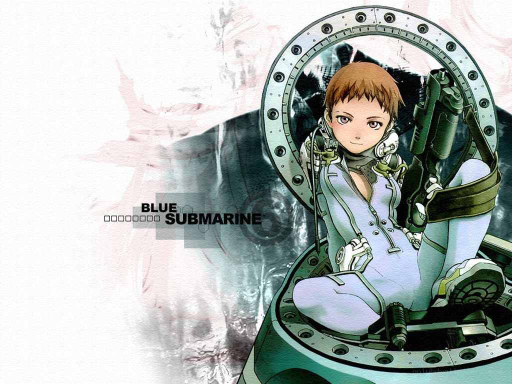 anime character in submarine cockpit